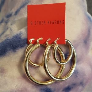 Brand new 8 Other Reasons Gold Hoop Earrings